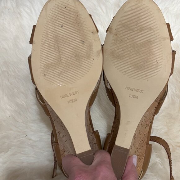 Nine West Lilly Wedge Sandals Size 10.5M - Picture 6 of 6